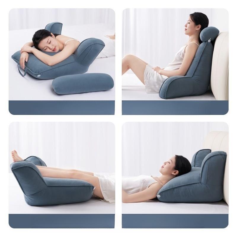 Comfortable and Thick Sofa Chair Waist Protection Pillow Bedhead Backrest Student Dormitory Pillow Headboard Cushion, Large Backrest Enlarged Pillow