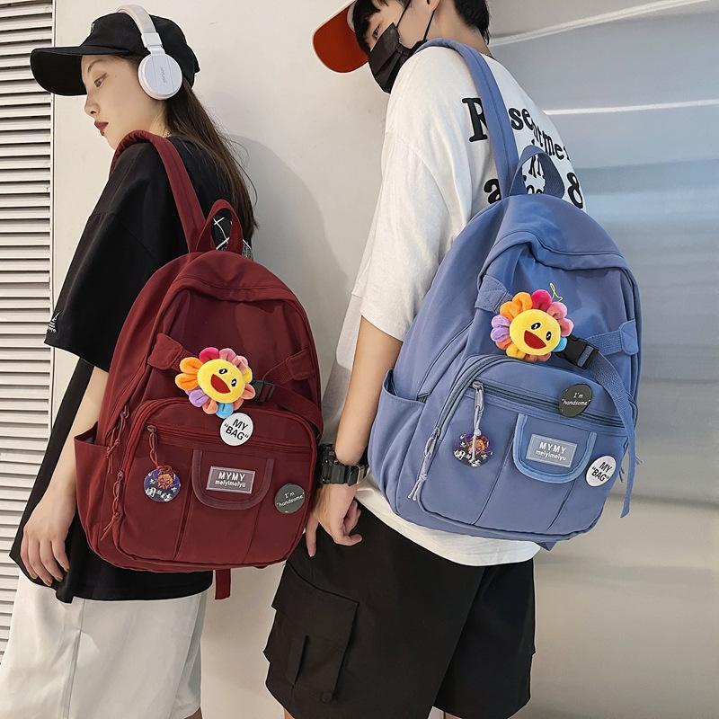 Schoolbag Japanese ins Cute Girl Campus School Bag Female, College Student Junior High School Backpack Casual Computer Backpack