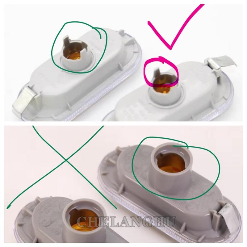 2Pcs For SEAT Leon 2000 2001 2002 2003 2004 2005 2006 Car-Styling Side Marker Turn Signal Light Lamp Repeater