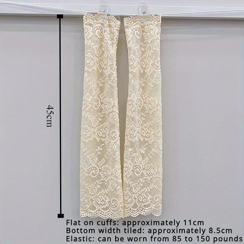 Summer Lace Solar Arm Sleeves Woman Covered Long Fingerless Gloves Driving Elastic Anti-sunburn Arm Sleeve Sexy Wrist Mittens
