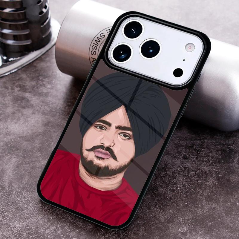 Indischer Rapper Sidhu Moose Wala Handyhülle für iPhone 17 16 15 Pro Max Air 14 13 12 11 Plus Stoßfeste Hülle