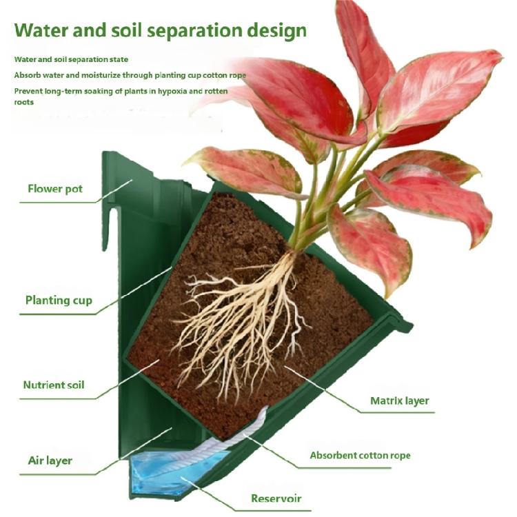 Stylish Wall Hanging Flower Pots Light weight Wall Mounted Plant Pots for Adding Greeneries to Any Living Spaces