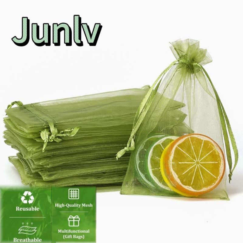 1-100Pcs Fruit Protection Bags Plant Grow Bags Garden Anti-Bird Netting Mesh Bag Vegetable Strawberry Bags Garden Tools Reusable