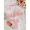 New Valentine's Day Multi-color Erotic Underwear Sexy Mesh Perspective Love Suspender Temptation Thong