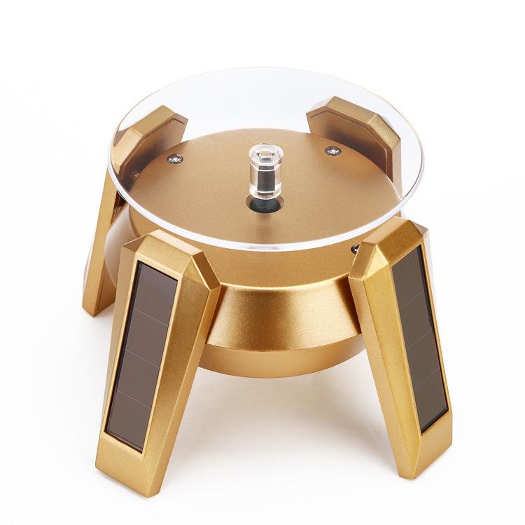 Solar-Powered Rotating Display Stand for Jewelry and Ornaments