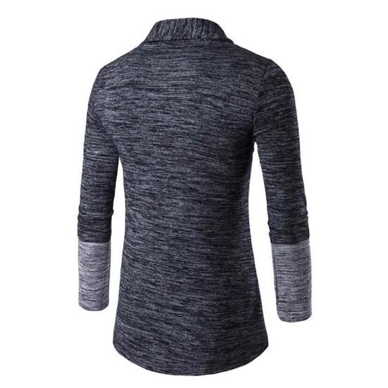 Winter Sweater Coat Contrast Colors Cardigan Vintage Long Sleeve Extra Warm Winter Coat