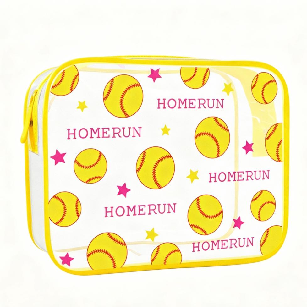 Portable Waterproof Cosmetic Storage Bag, Transparent Bag for Beach Travel, Transparent Makeup Bag, Stadium Item Storage Bag