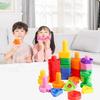 10/20 PCS Set of Plastic Assembly Screw Building Blocks for Children, Montessori Shape and Color Recognition Educational Toys