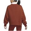 Nike Phoenix Fleece Solid Color Fleece Lined Casual Loose Fit Knitwear Women's Dark Orange FB8773-832
