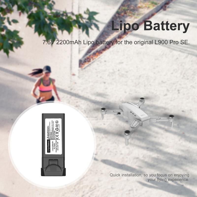 7.4V 2200mAh RC Lithium Battery Aircraft Model Accessories RC Drone Lipo Battery Replacement Spare Parts for L900 Pro SE