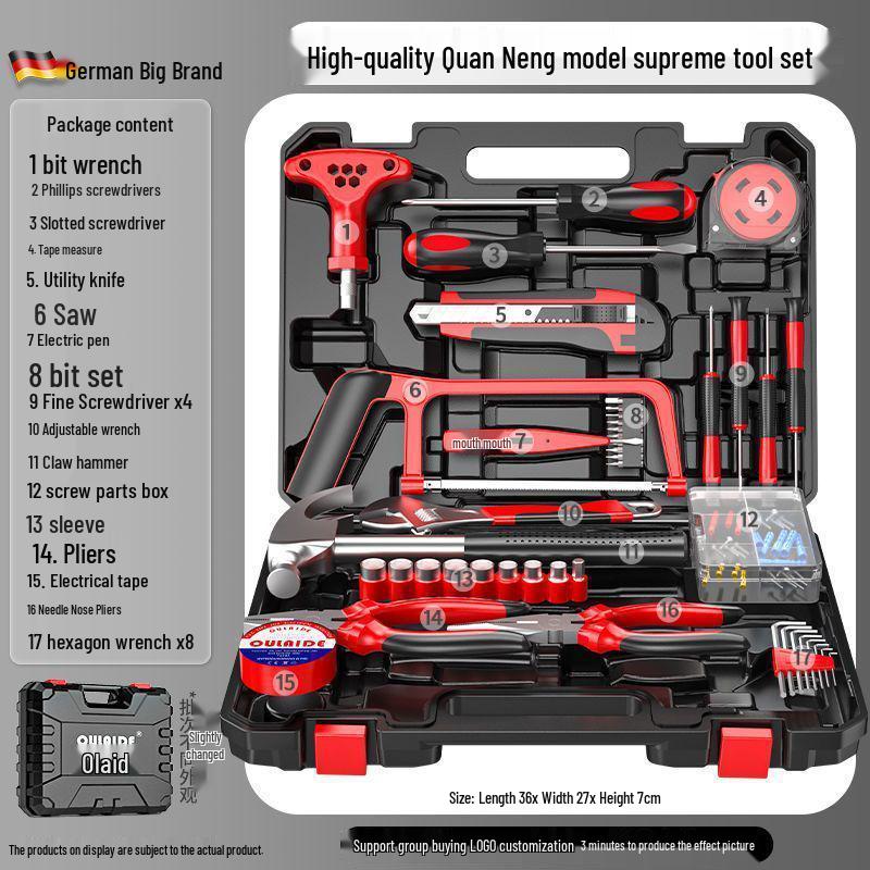 Household Auto Repair Tool Set: Car-Mounted Hardware Toolbox