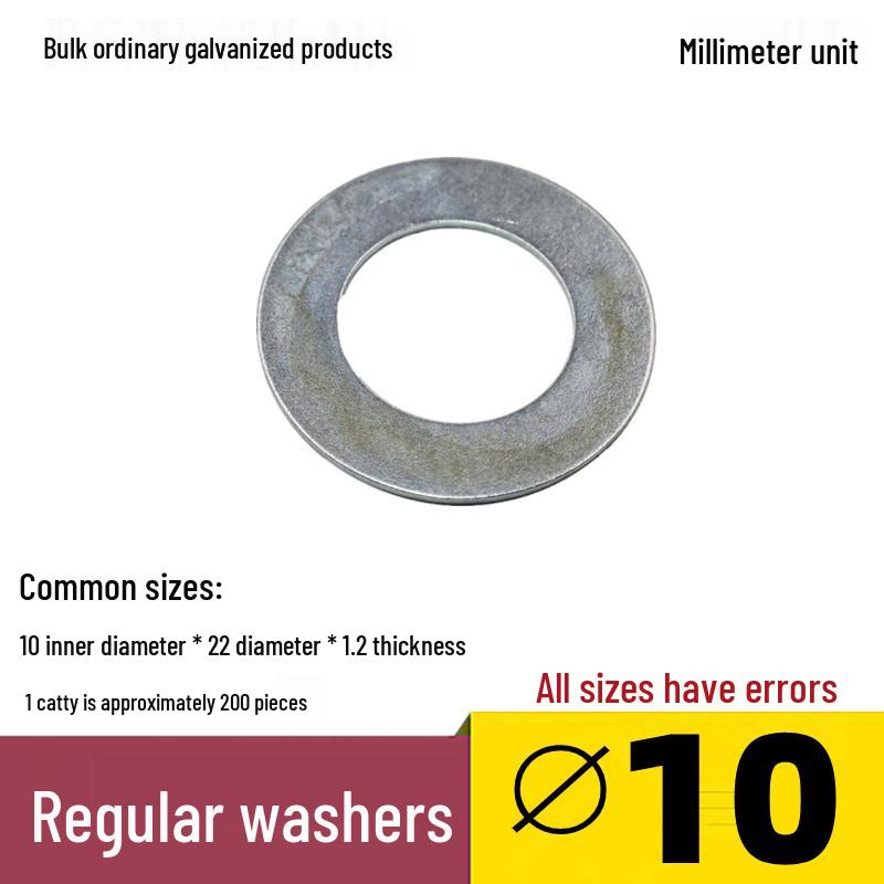 Galvanized Thickened Flat Washer M3-M16