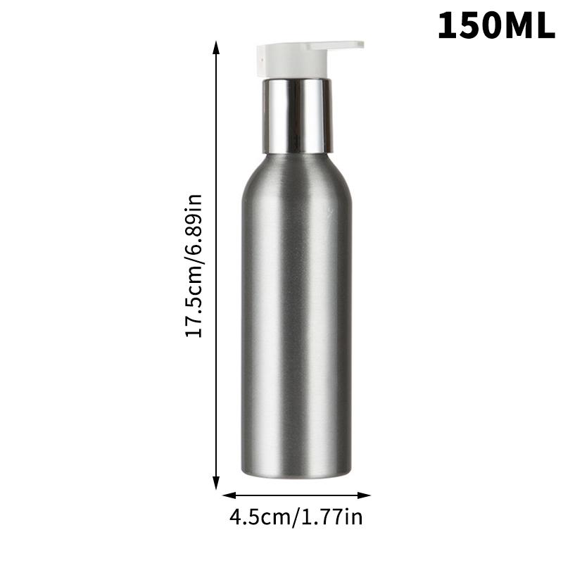 40-200Ml Aluminum Pump Bottle High Quality Lotion Pump Shampoo Lotion Pump Refillable Bottle Liquid Dispenser Travel Container