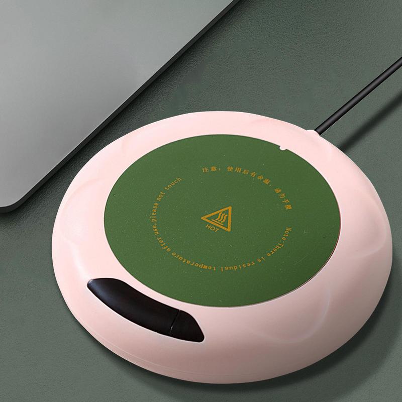 USB Coffee Mug Warmer Smart Tea Cup Warmer For Desk 3 Temperature Settings Smart Electric Beverage Warmer Portable Coffee Mug