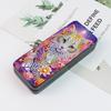 Blumen-Tier-Leder 5D Diamantmalerei Sonnenbrillenetui DIY Diamant-Sonnenbrillen-Aufbewahrungsbox für Anfänger