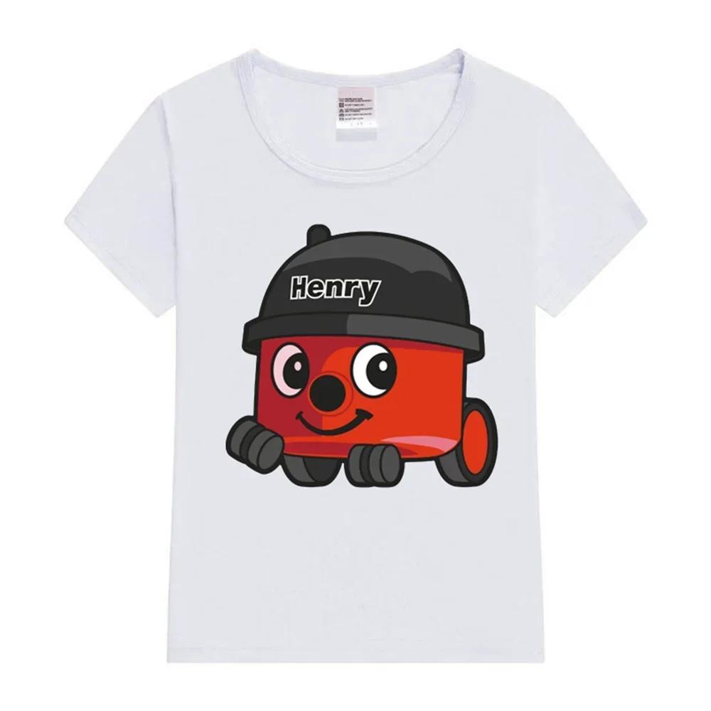 

Henry Hoover Kids T-Shirt Summer Kids T Shirt Graphic Shirt Girls Boys Tops White Short Sleeve Wild Tee Cute Cartoon Car T-shirt 110