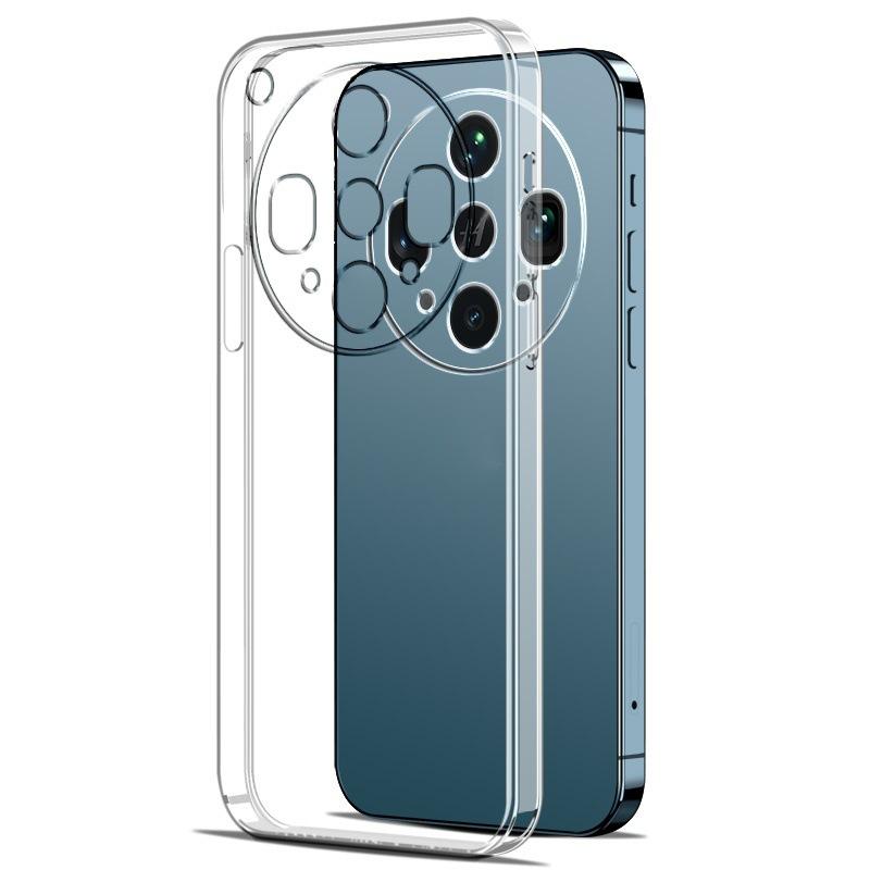 Applicable To OPPOFINDX1ULTRA Mobile Phone Case, Simple Anti-drop Fine Hole, Transparent Soft Case, Silicone All-inclusive Light Luxury Style