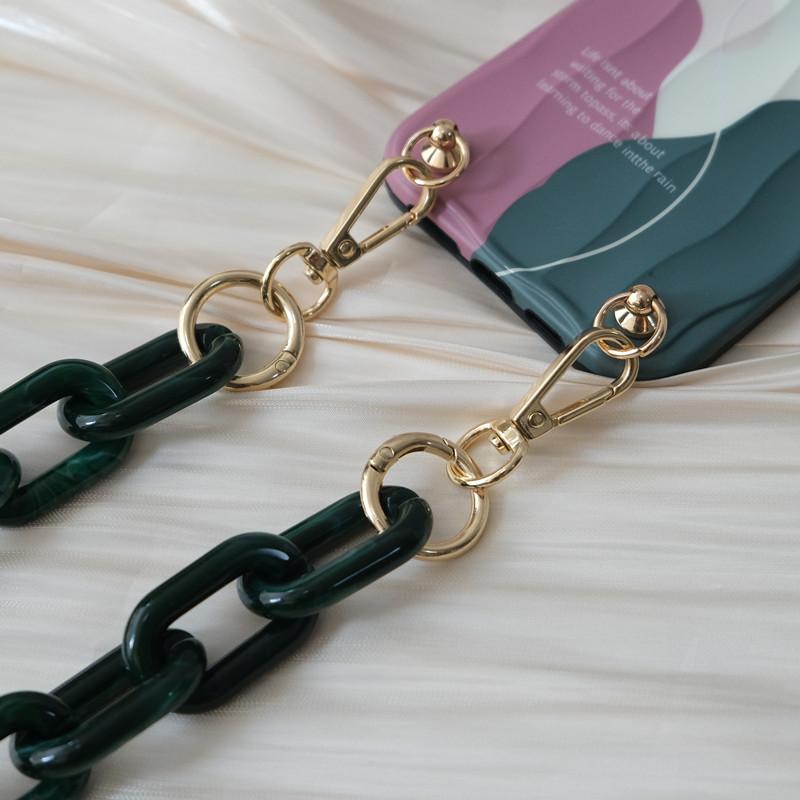 New Phone Accessory Long Cellphone Chain Anti Lost Universal Alloy Shoulder Neck Crossbody Phone Strap Phone Case Holder Chain