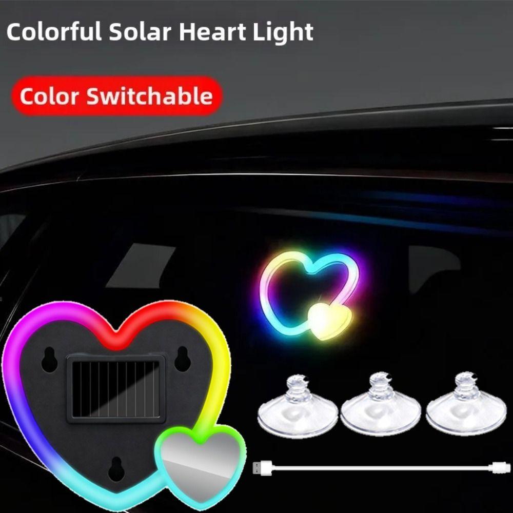 Soft Illumination Car LED Heart Light Easy Installation Car Ambient Light Romantic Decor