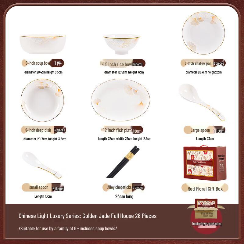 Mode Lanka Nordic Light Luxury Ceramic Dinnerware Set