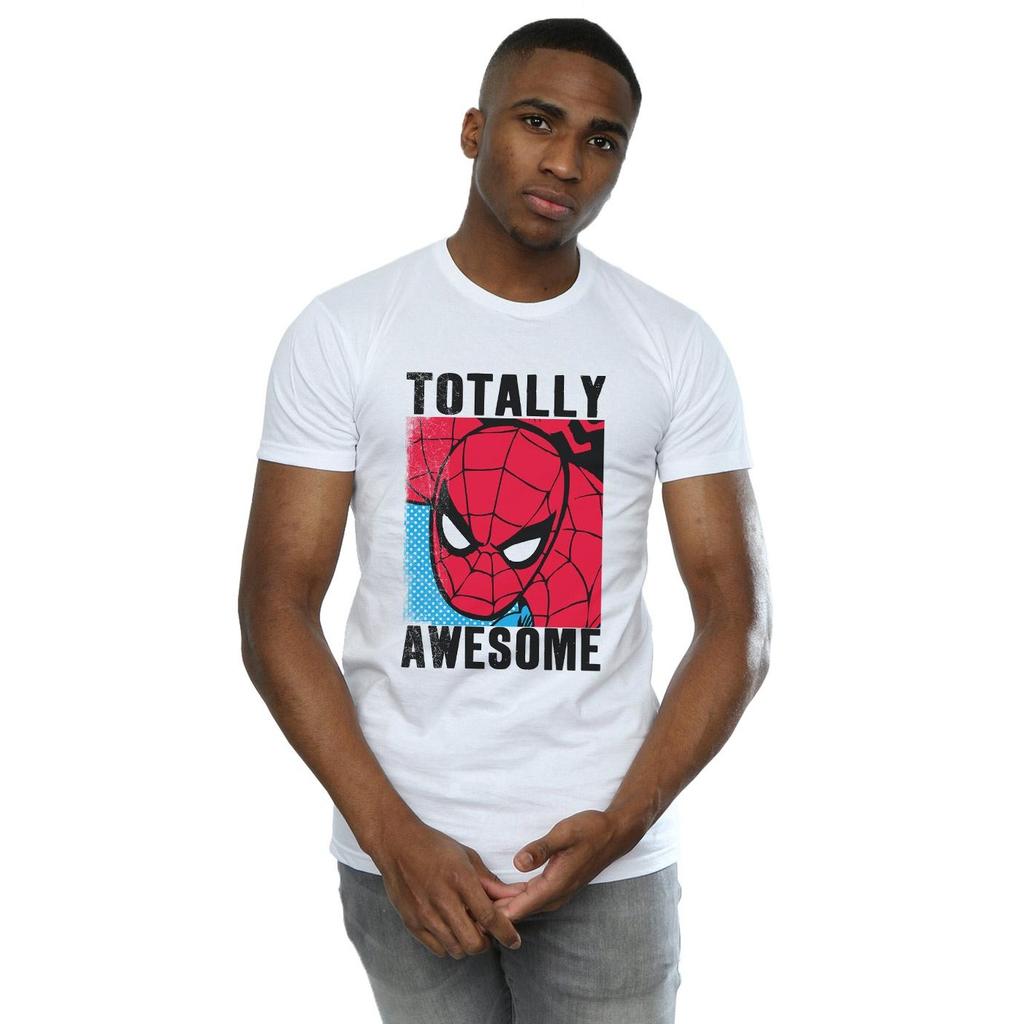 Marvel Mens Spider-Man Totally Awesome T-Shirt