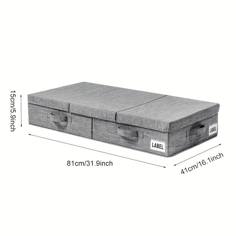 

Underbed Storage Containers Bin with Lids, Large Under Bed Storage Organizer Box with Handle, Foldable Under the Storage Bags