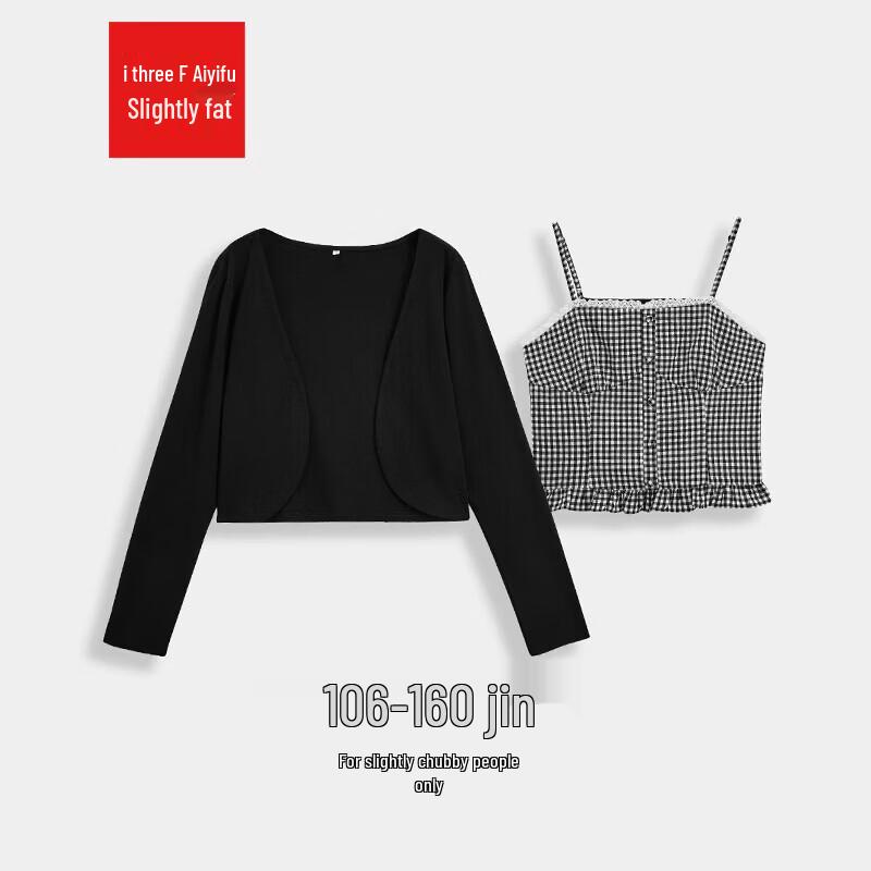 IEF Plus Size Korean Style Two-Piece Top 2XL