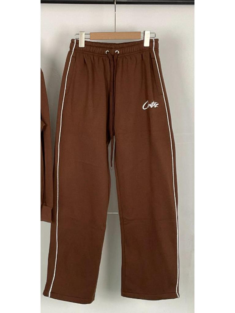 American Retro Reflective Corteiz Alcatraz Jacket with Stand Collar and Zippered Casual High Street Pants