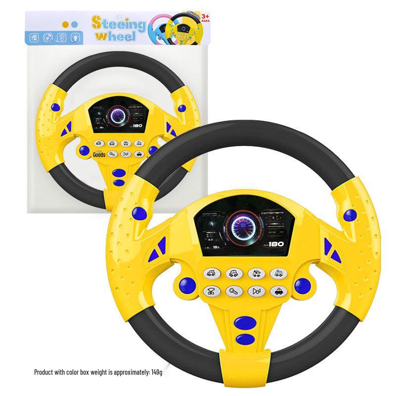 Children's Educational Steering Wheel Toy: Simulated Car Driving with Music and Universal Rotation