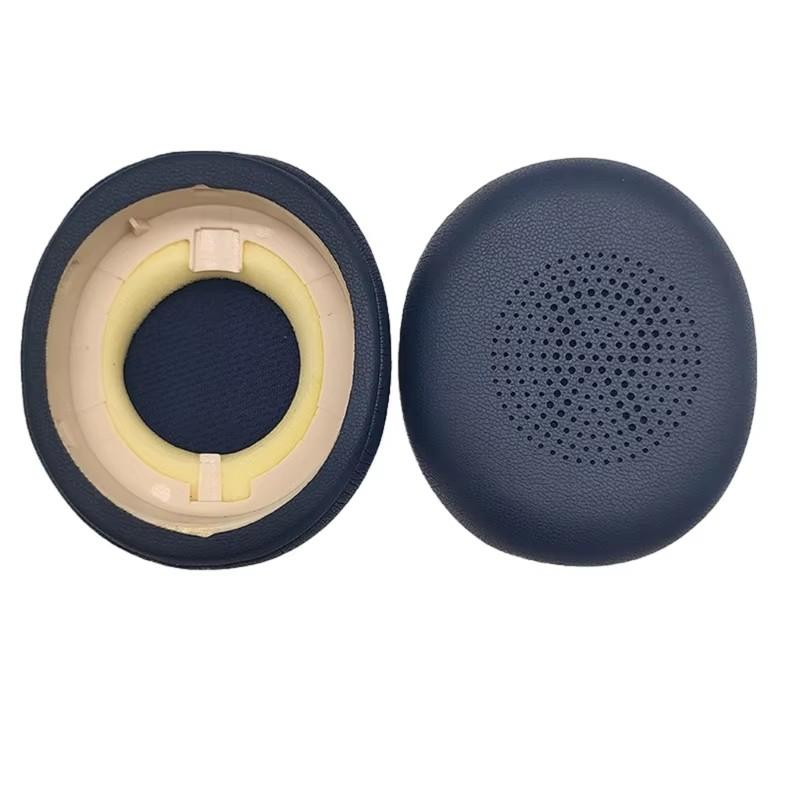 1 Paire Coussinets d'Oreilles en Cuir PU pour Casque Jabra ELITE 45H Evolve2 65 Coussinets d'Oreilles en Mousse Élastique Remplacement