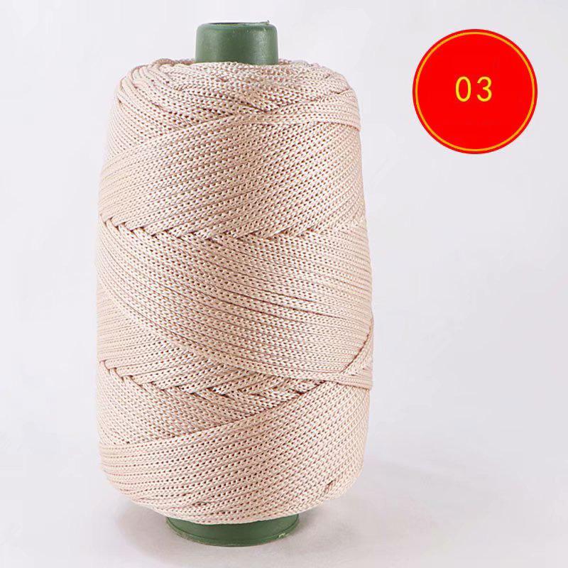 230 Grams Light Viscose Ice Rope 200M Summer Sun Hat Handwoven Diy Hook Cushion Hollow Bright Silk Medium Thick Wool Yarn Thread