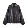 European and American style, new women's clothing, fashionable, casual imitation leather stand-up collar jacket jacket 6318025