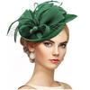 Elegant Tea Party Mesh Hair Band Bowknot Bride Headdress Feathers Fascinator Hat  Dance Show