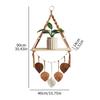 Boho Woven Wall Hanging Shelf Macrame Plant Holder & Storage Rack for Home Decor Khaki