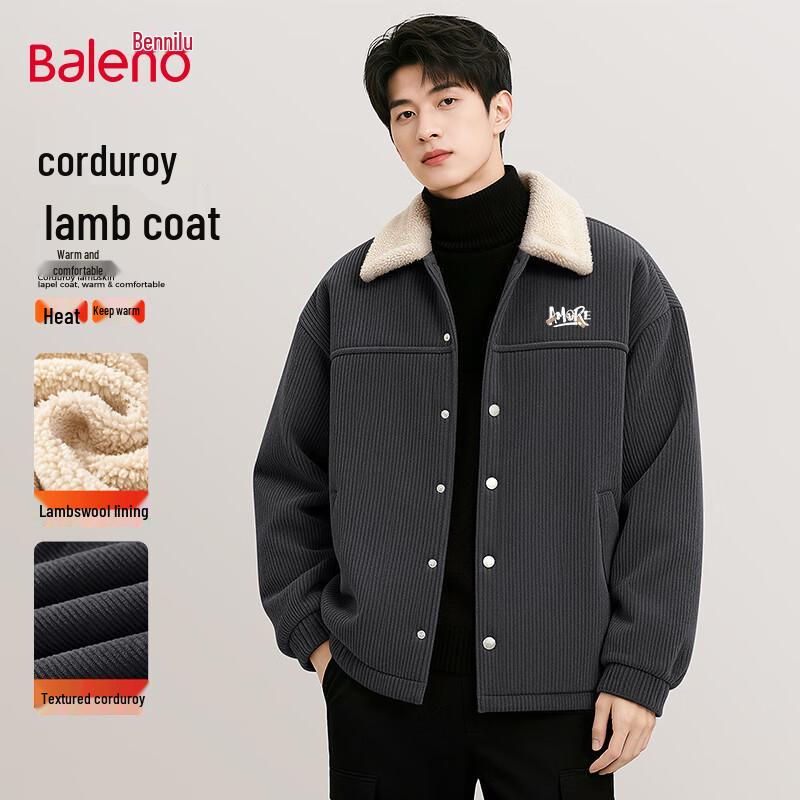 Baleno Men's Corduroy Fleece Lined Jacket