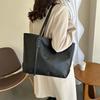 Trendy Fashionable Casual Large Capacity Tote Bag For Women Stylish Design In Black And Brown