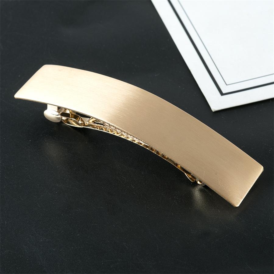 New Simple Fashion Metal Alloy Hair Clips Geometric Ponytail Holder Girls Hairpins Hair Barrette Horsetail Headwear Styling Tool