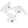 Fencing Sport Uniform Suit Thickened Breathable Adjustable Fencing Pants Jacket Vest Set for Training 50 Size