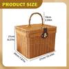 Handwoven Storage Basket Gift Decorative Case Display Suitcase Organizer for Themed Party