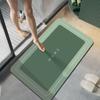 2 Stück Diatomeenerde Badezimmer Badezimmer Bodenmatte Wasserabsorbierend Rutschfest und Schmutzabweisend Teppich Fußmatte