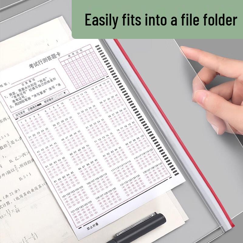 ZISIZ A3 Transparent Soft Writing & Exam Pad