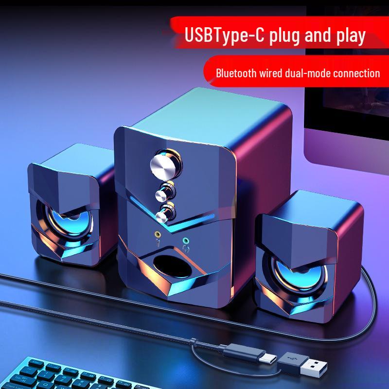 SADA Saida D-222 Universal kabelgebundener Desktop-Lautsprecher mit starkem Bass