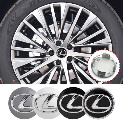 4ks 62mm Krytka středu kola auta Poklice ráfku Prachotěsný kryt Znak Pro Lexus RX NX UX GX ES260 ES300 LS500 IS250 RX350 LX570 LX600