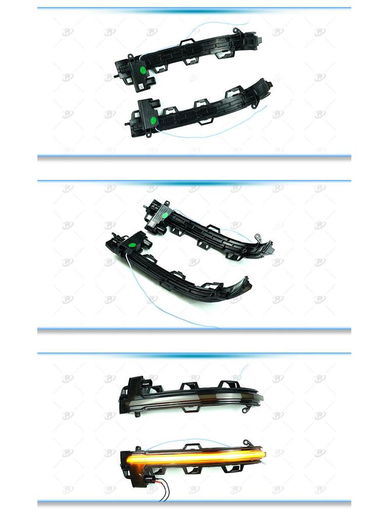 BMW X3 (2018+) Rearview Mirror Blue Touch Sequential Turn Signal Light