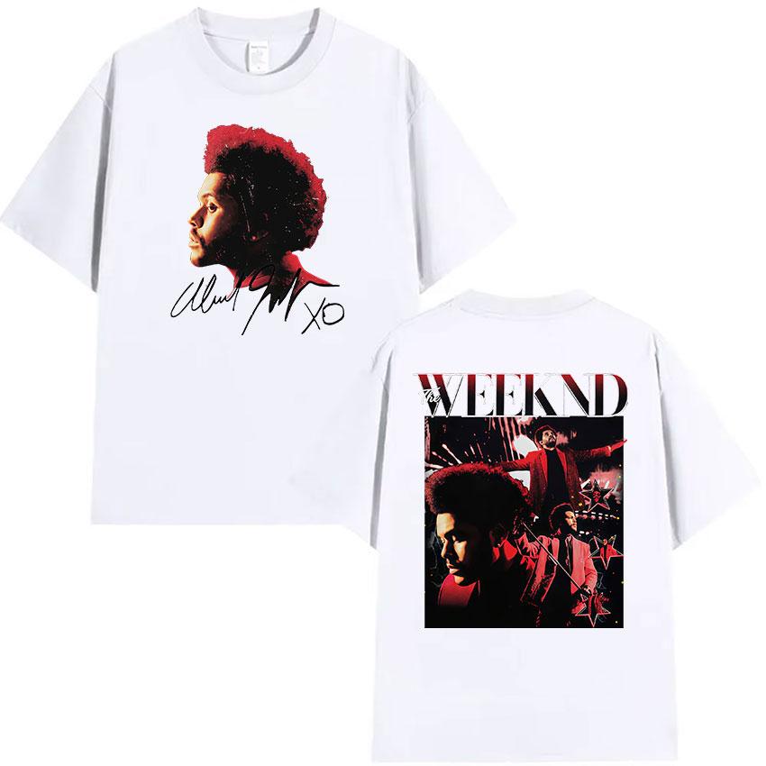 Rapper The Weeknd XO Album Graphic T Shirts Men Women Gothic Vintage Oversized Cotton Tshirt Hip Hop Pop Music Clothing Tshirt S