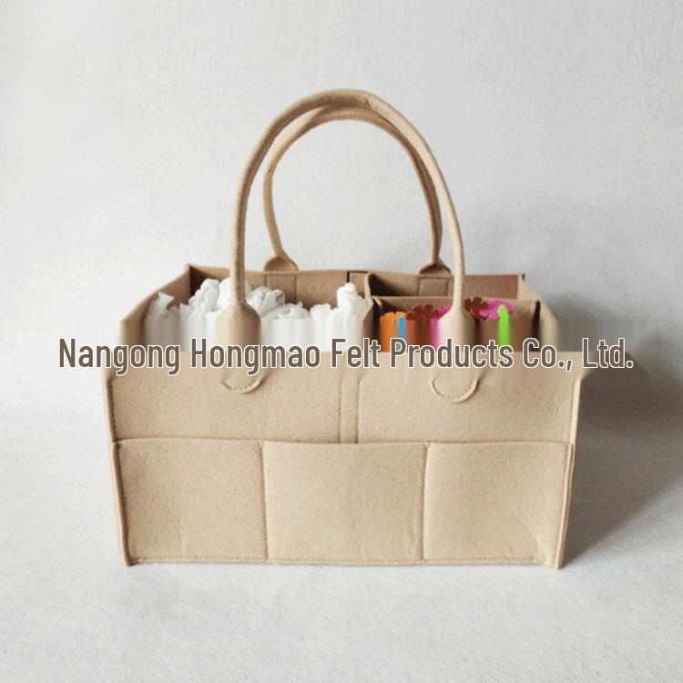Felt Diaper Bag and Daily Essentials Storage Bag