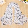 Ladies 50X160Cm Scarves Musical Note Print Chiffon Neck Scarf Shawl Soft Scarves High Quality Fabulous Elastic Party Gift