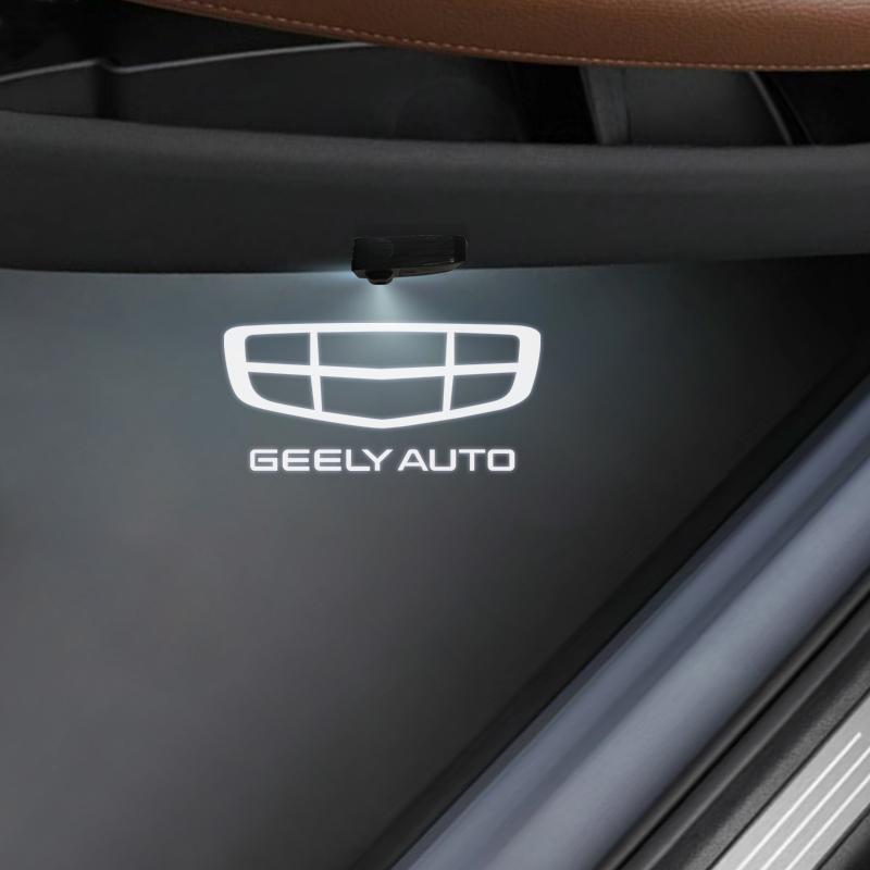 

1/2 шт. Для логотипа Geely GX3 EC7 EC8 GC6 Tugella Azkarra Manjaro Atlas Pro Автомобильная дверь HD LED Лампы Проектор Приветственные Осветители