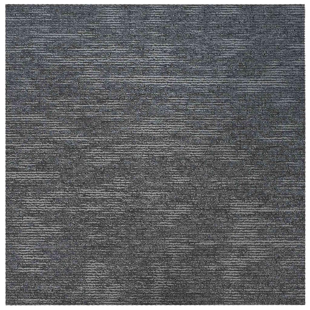 Modular Carpet Tile Light Grey 50 x 50 cm 4 pcs PP and Bitumen