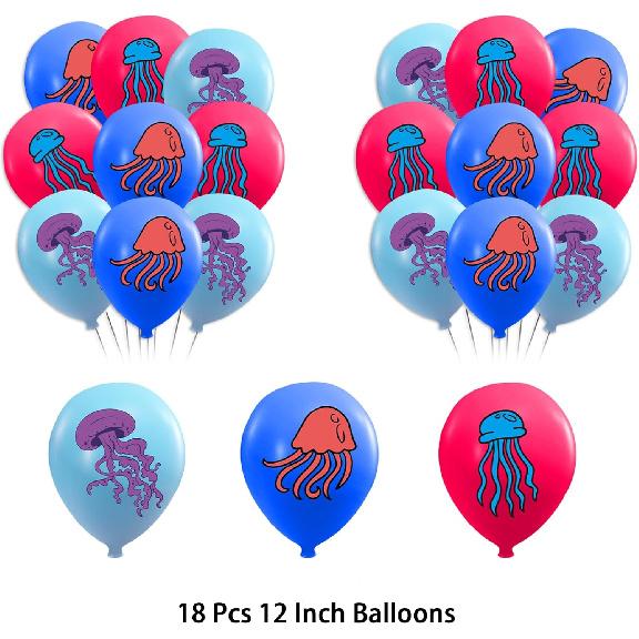 Jellyfish Birthday Party Decorations Jellyfish Party Supplies Includes Under the Sea Jellyfish Birthday Banner Cake Topper Cupcake Toppers Balloons